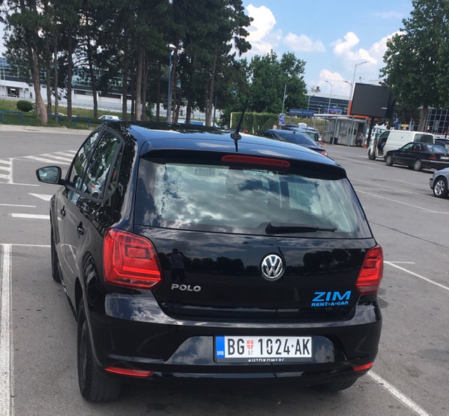 VW Polo rent a car Beograd Zim